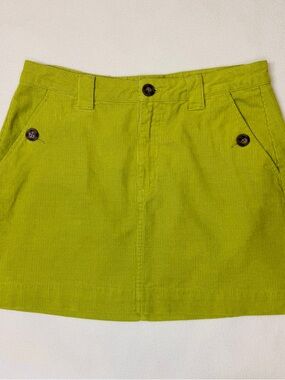 wild fable lime green corduroy mini skirt retro funky like new size 10